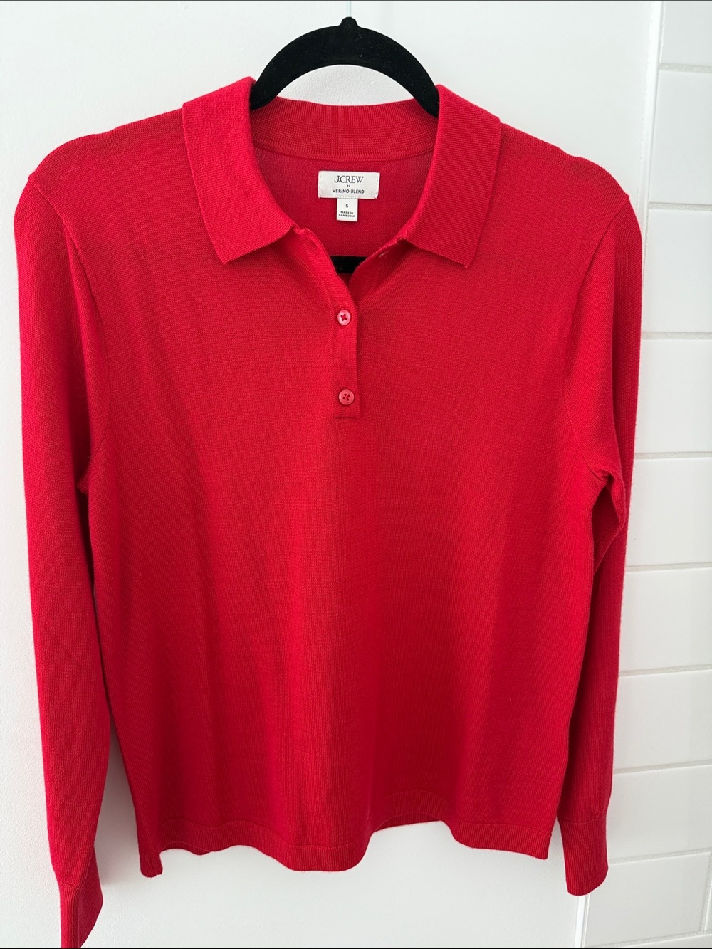 J. Crew Long-Sleeve Polo Top